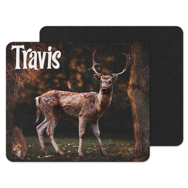 Deer Custom Personalized Mouse Pad
